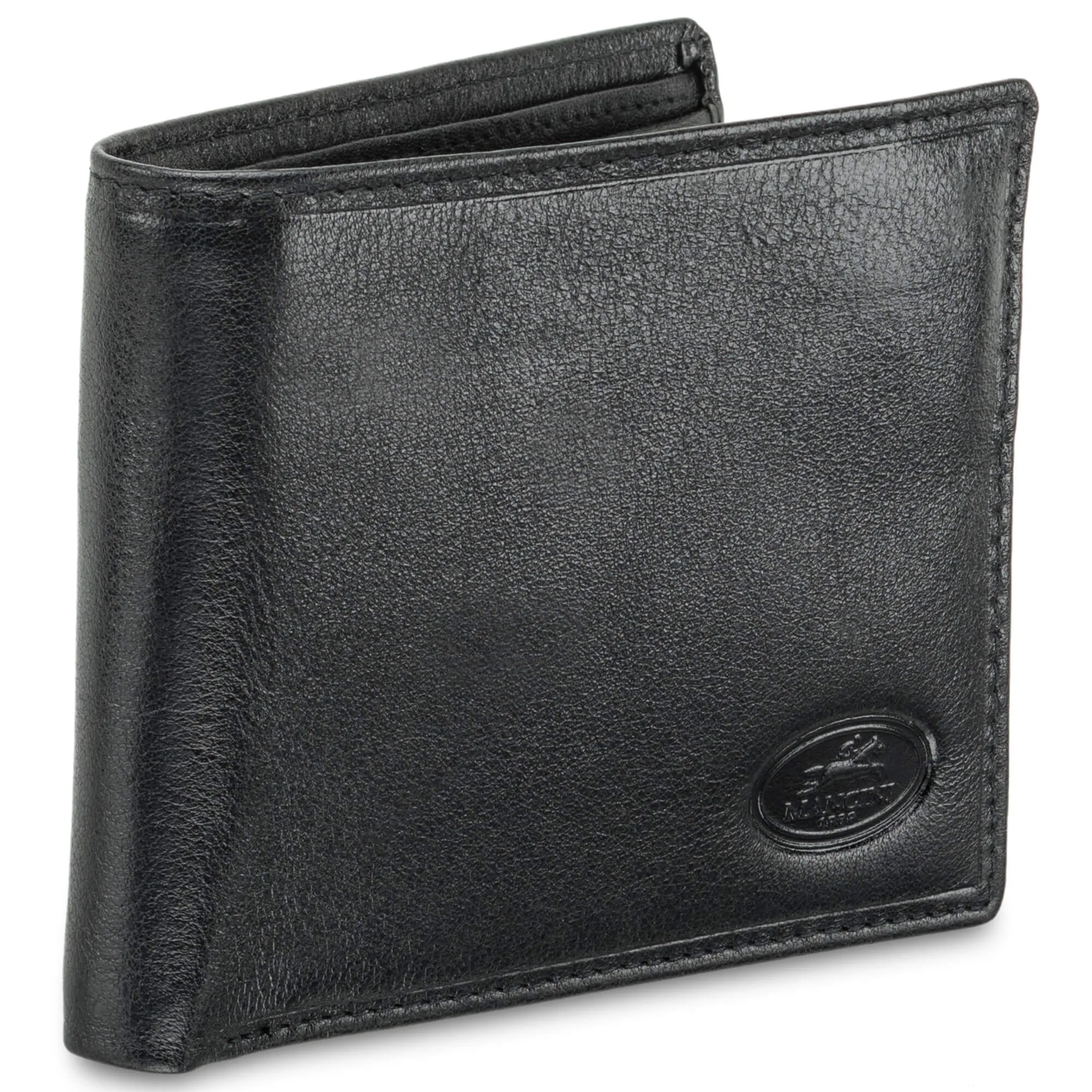 Mancini EQUESTRIAN-2 Mens RFID Secure Center Wing Wallet with Coin Pocket