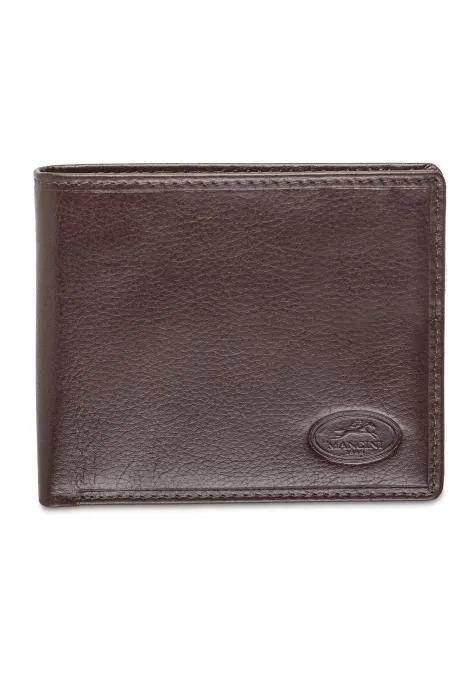 Mancini EQUESTRIAN-2 Mens RFID Secure Center Wing Wallet with Coin Pocket