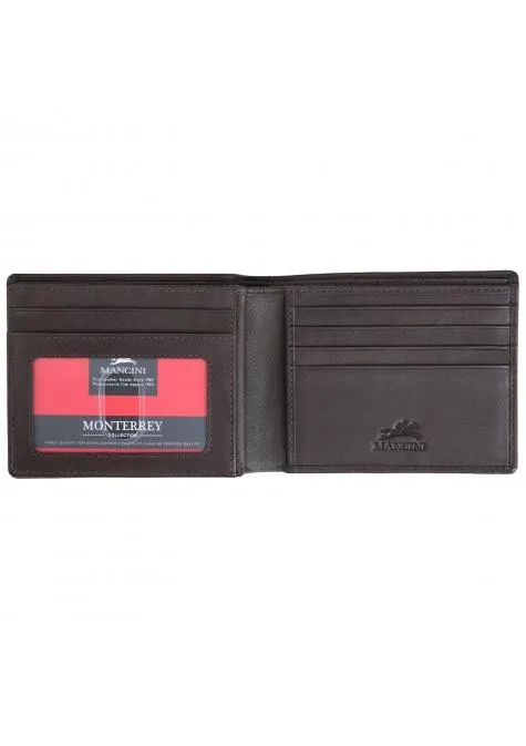Mancini MONTERREY Mens Center Wing Wallet