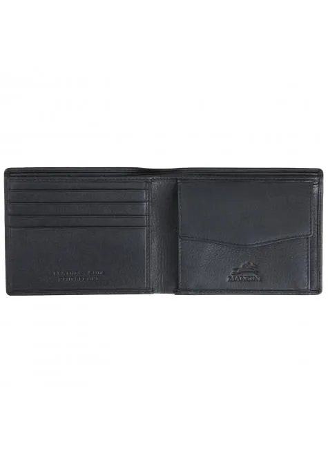 Mancini MONTERREY Mens RFID Secure Wallet With Coin Pocket