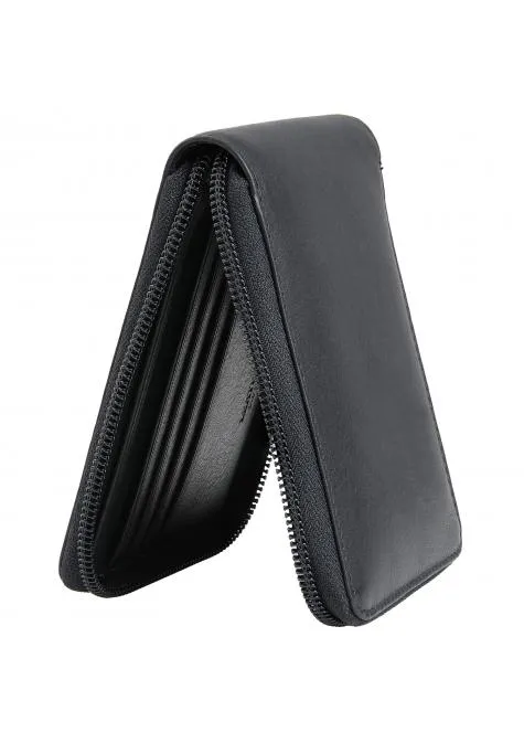 Mancini MONTERREY Mens Zippered Wallet With Removable Passcase