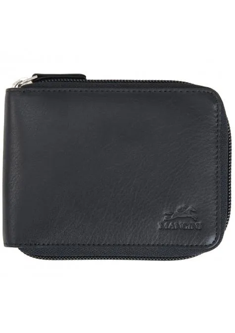 Mancini MONTERREY Mens Zippered Wallet With Removable Passcase