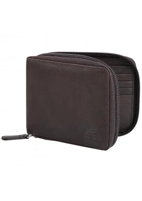 Mancini MONTERREY Mens Zippered Wallet With Removable Passcase