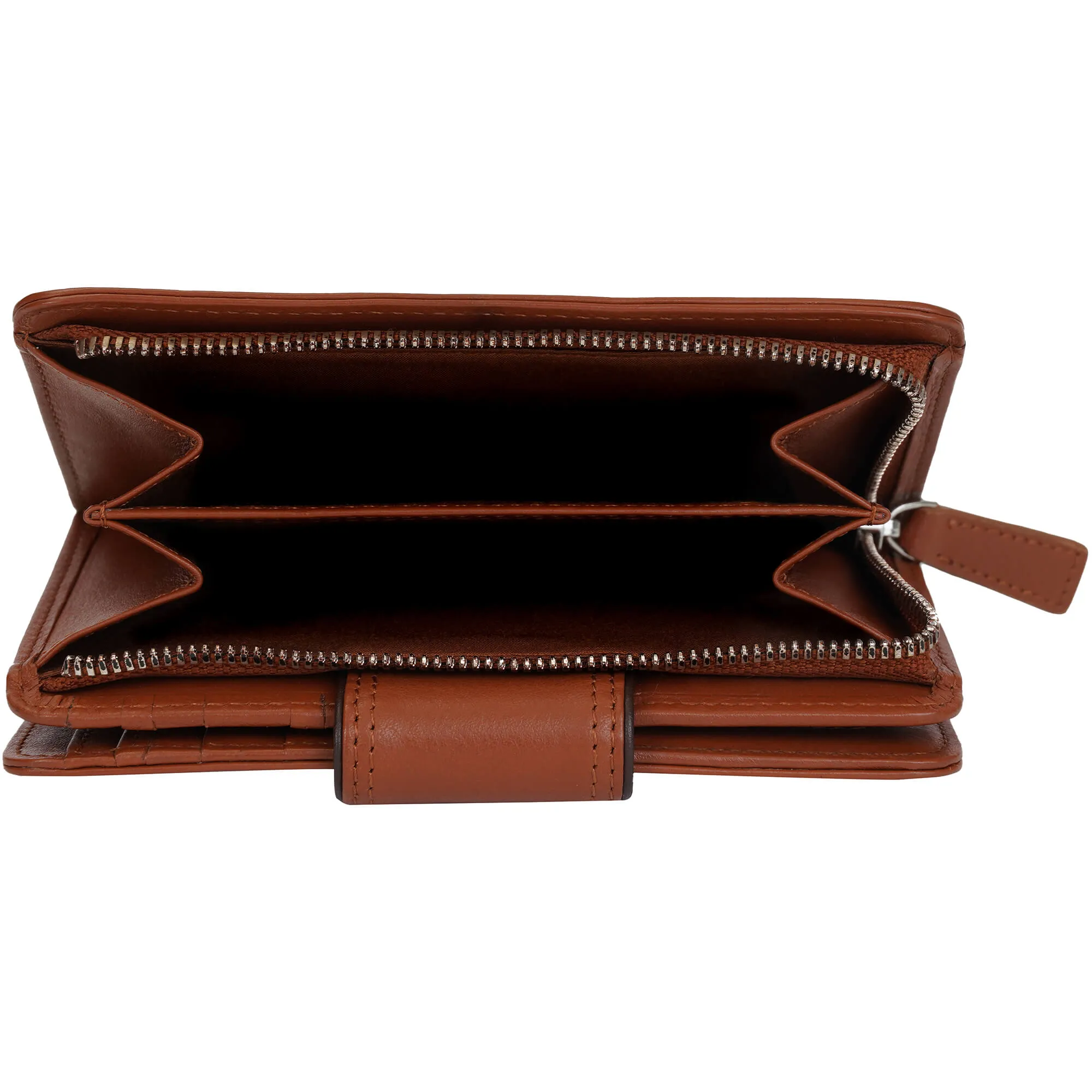 Mancini Sonoma Womens Medium Clutch Wallet with Enhanced RFID Protection