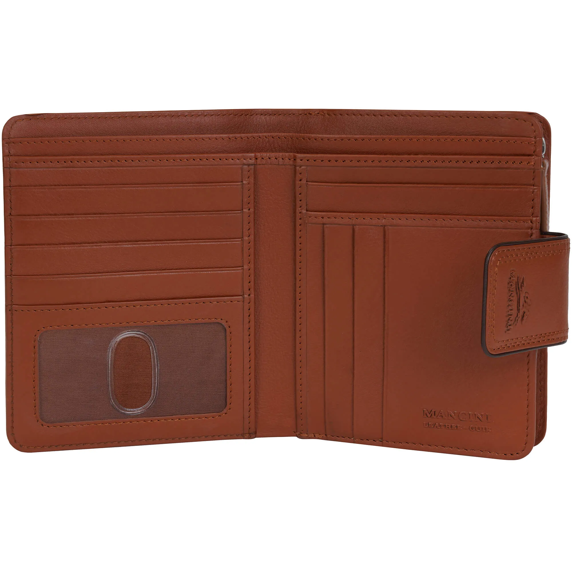 Mancini Sonoma Womens Medium Clutch Wallet with Enhanced RFID Protection