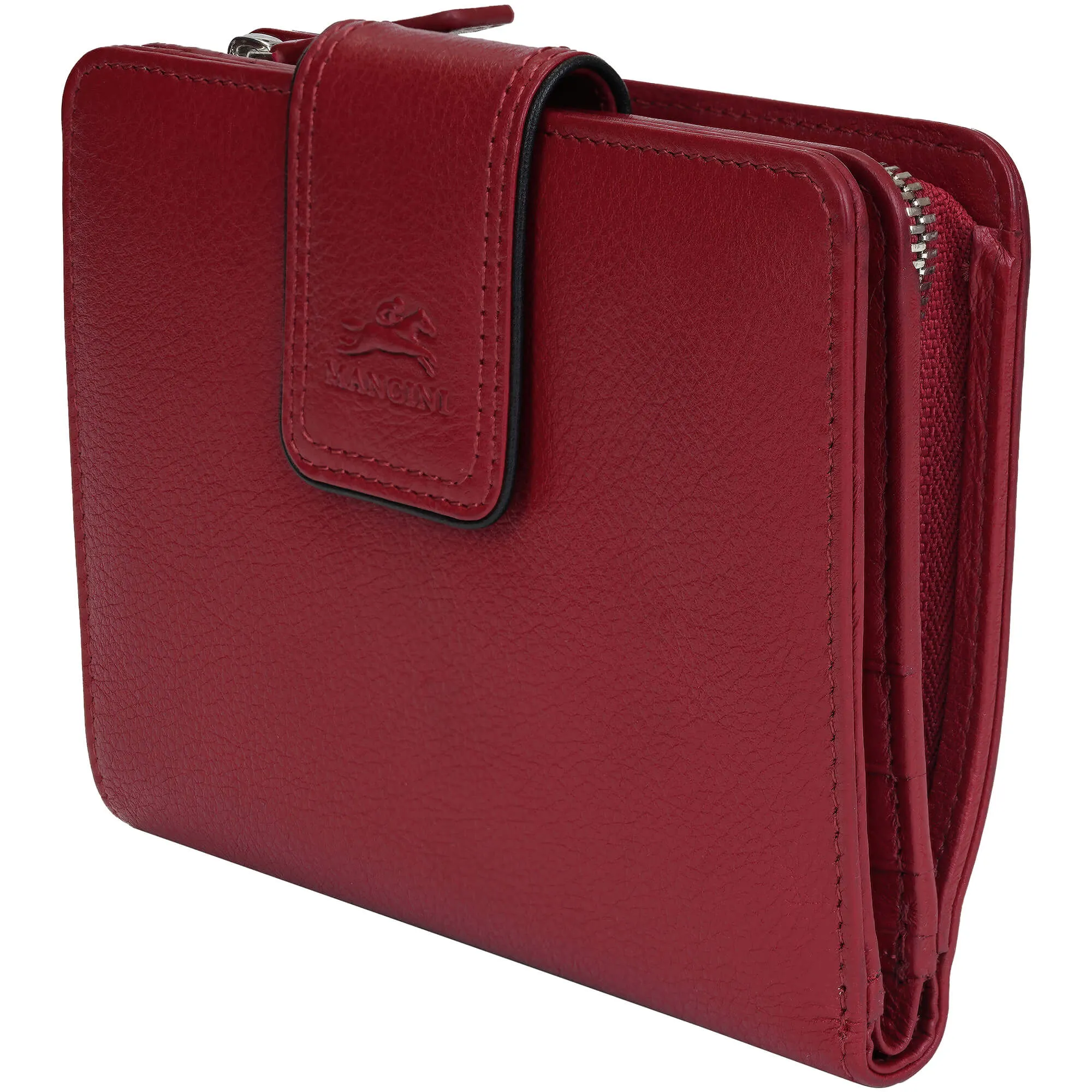 Mancini Sonoma Womens Medium Clutch Wallet with Enhanced RFID Protection