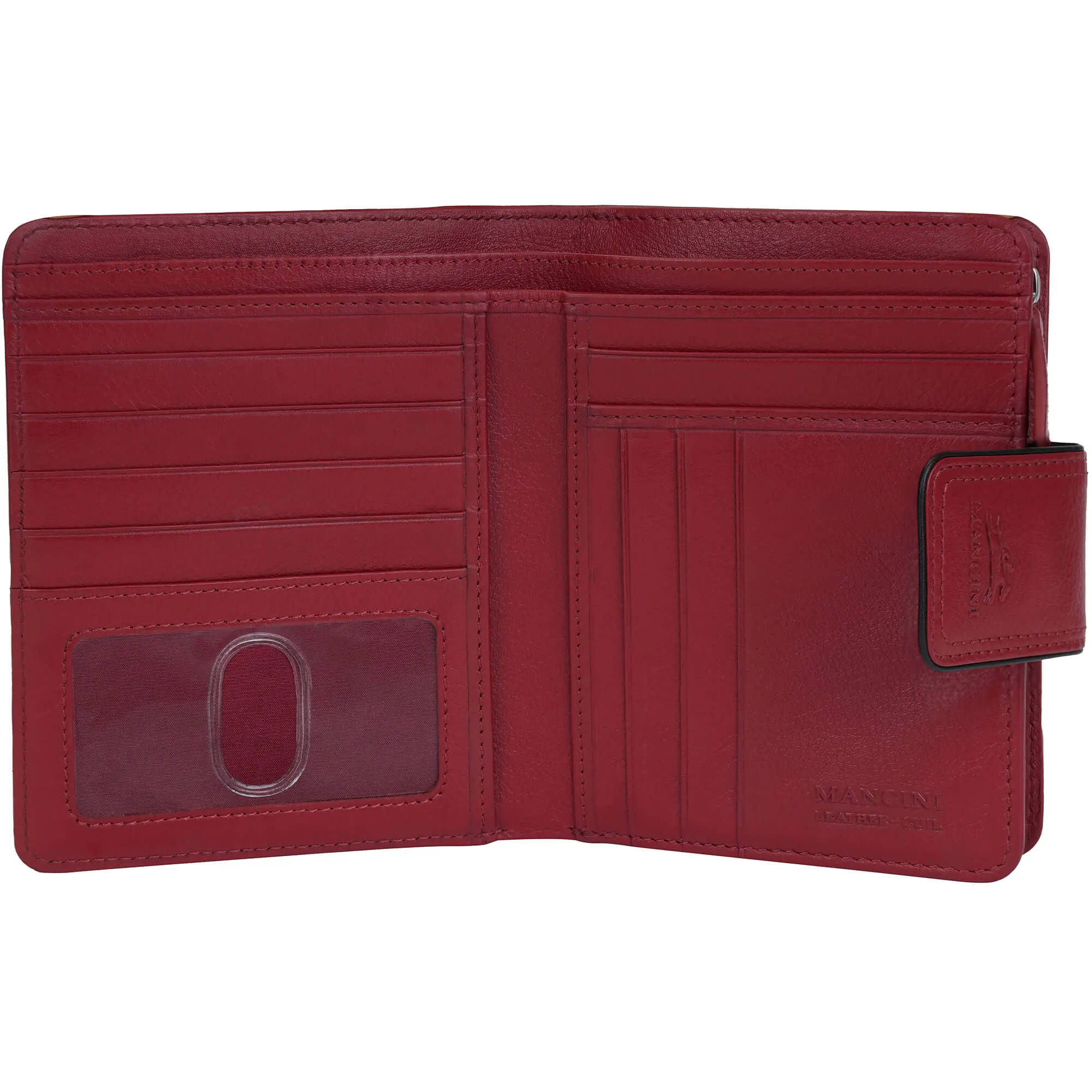 Mancini Sonoma Womens Medium Clutch Wallet with Enhanced RFID Protection