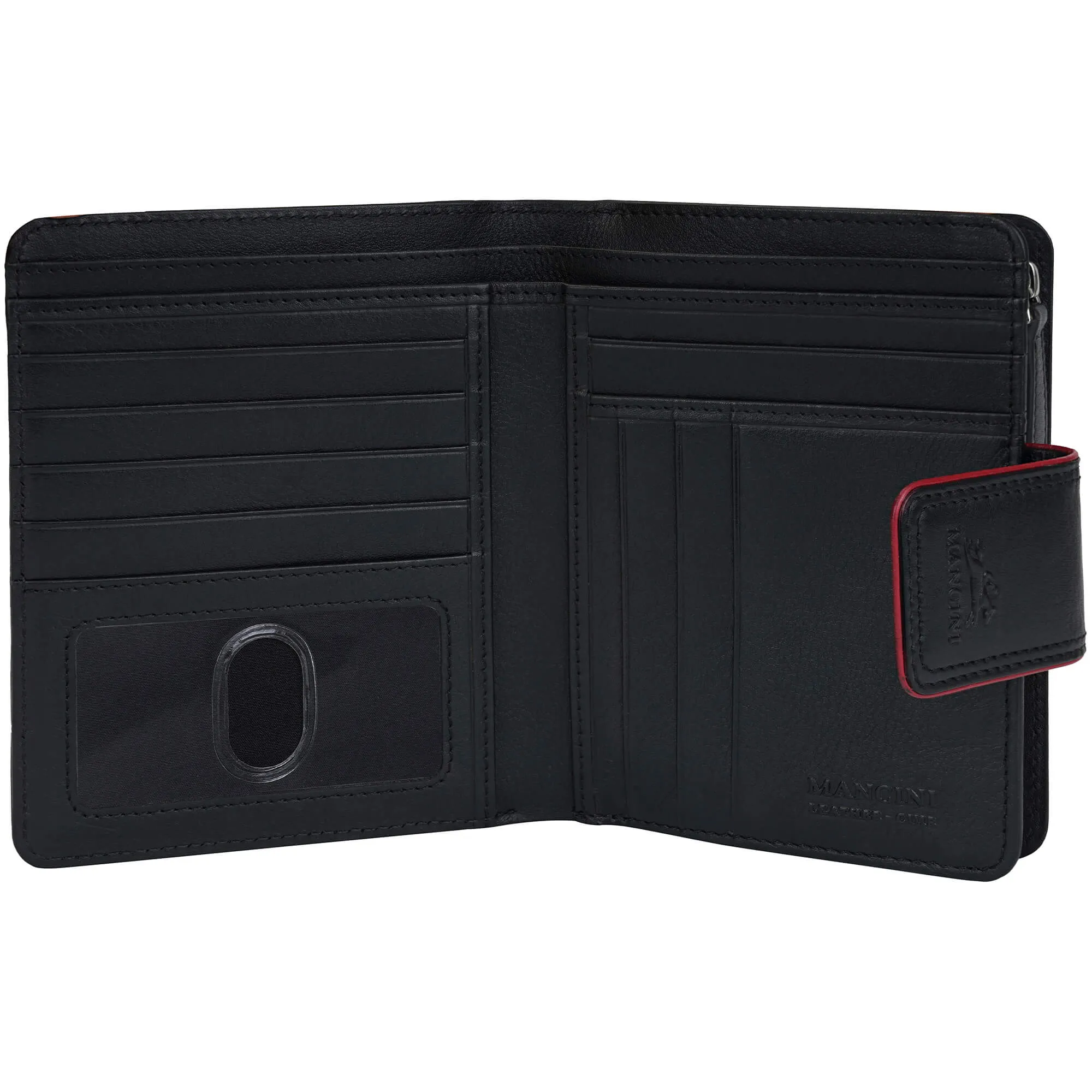 Mancini Sonoma Womens Medium Clutch Wallet with Enhanced RFID Protection