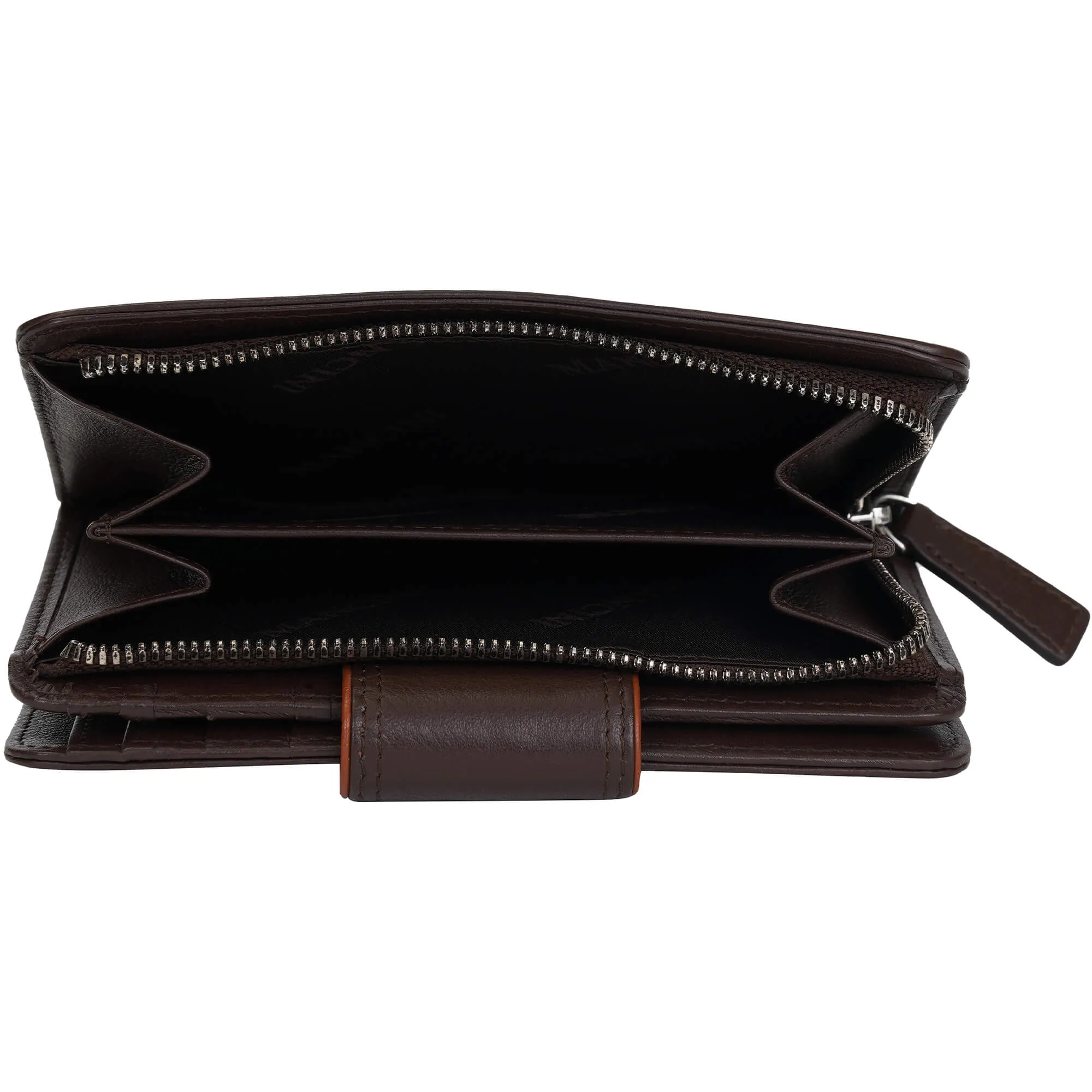 Mancini Sonoma Womens Medium Clutch Wallet with Enhanced RFID Protection