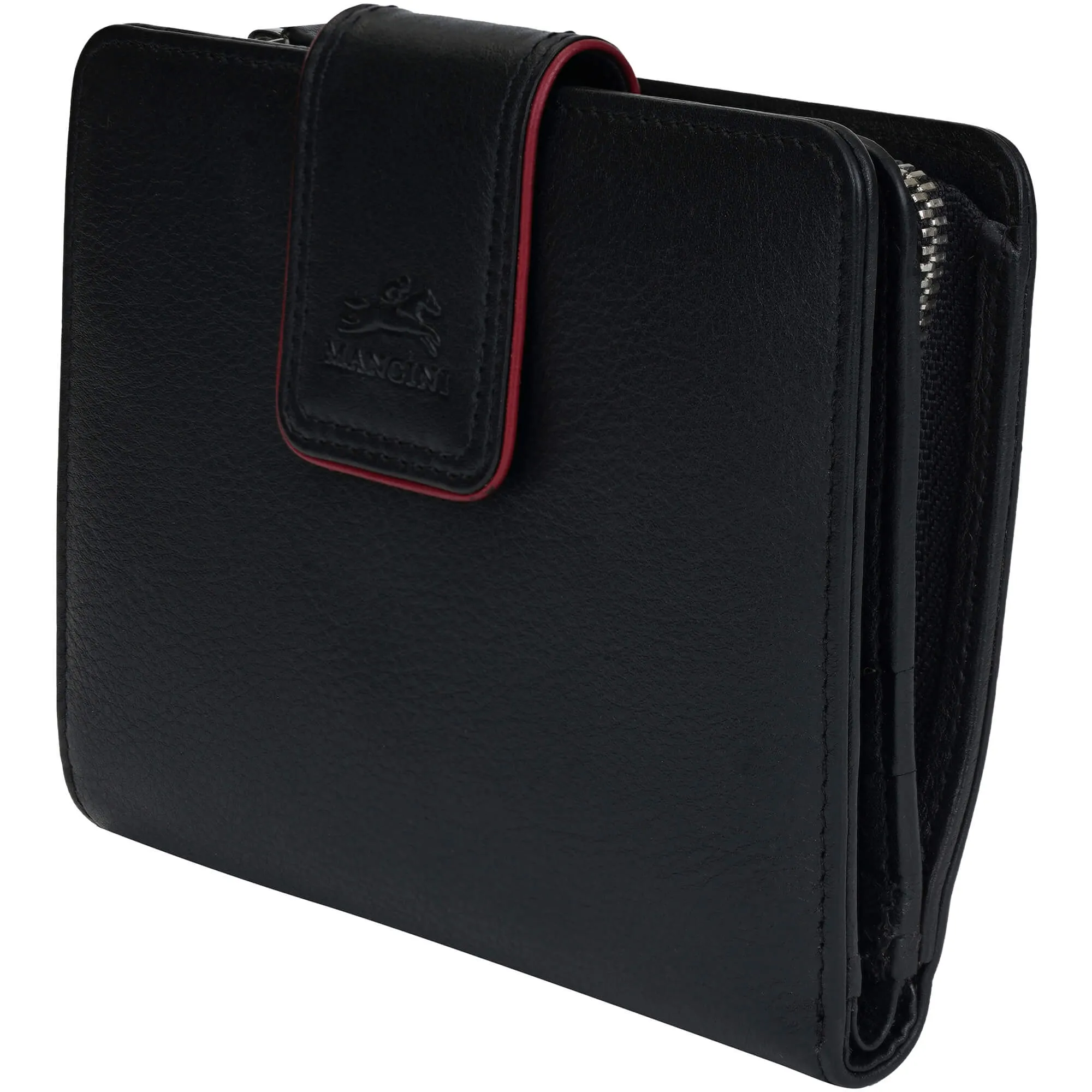 Mancini Sonoma Womens Medium Clutch Wallet with Enhanced RFID Protection