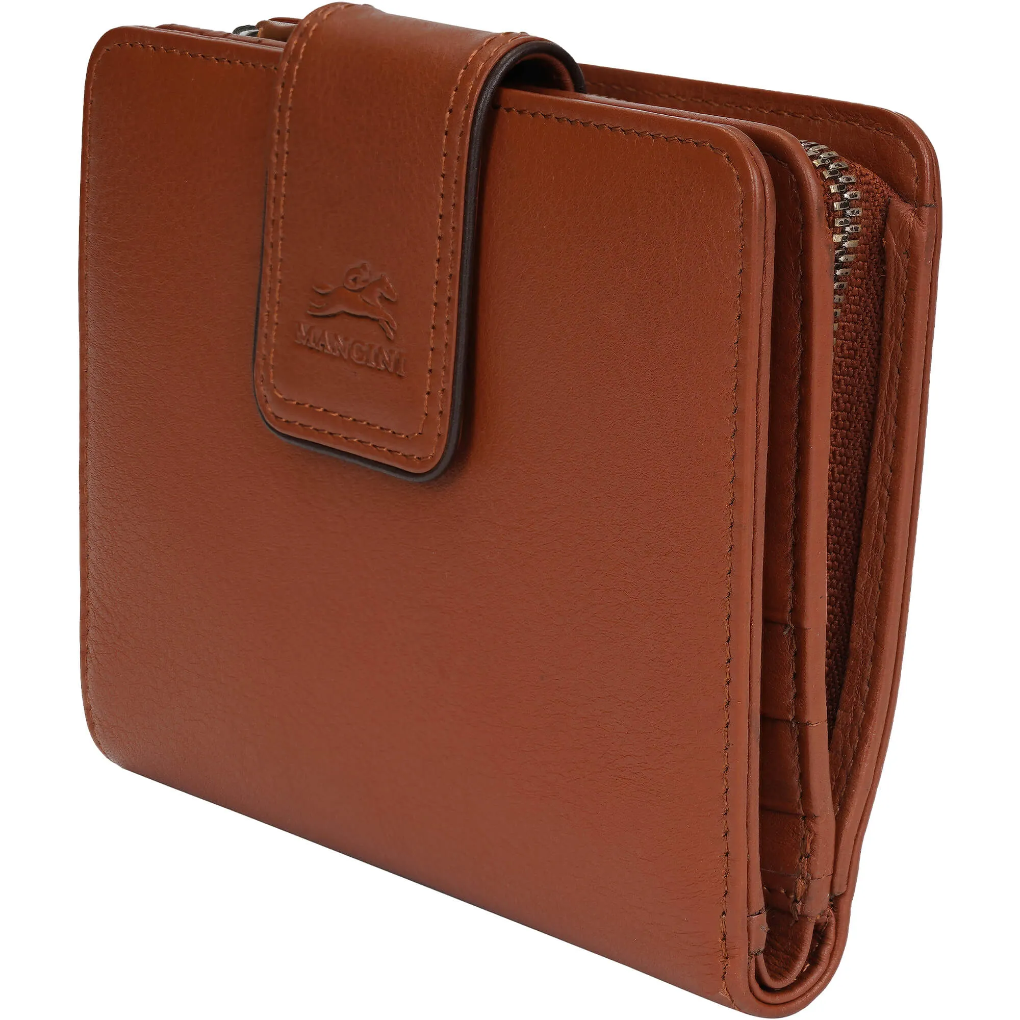 Mancini Sonoma Womens Medium Clutch Wallet with Enhanced RFID Protection