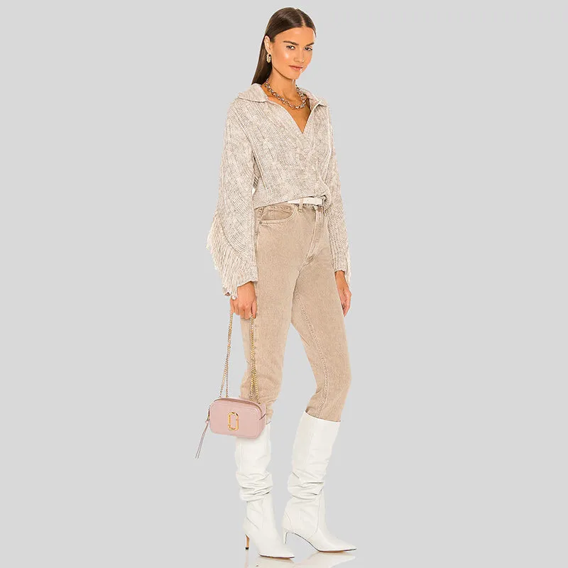 Marc Jacobs The Glam Shot Leather Crossbody H121L01FA21 Adobe Rose