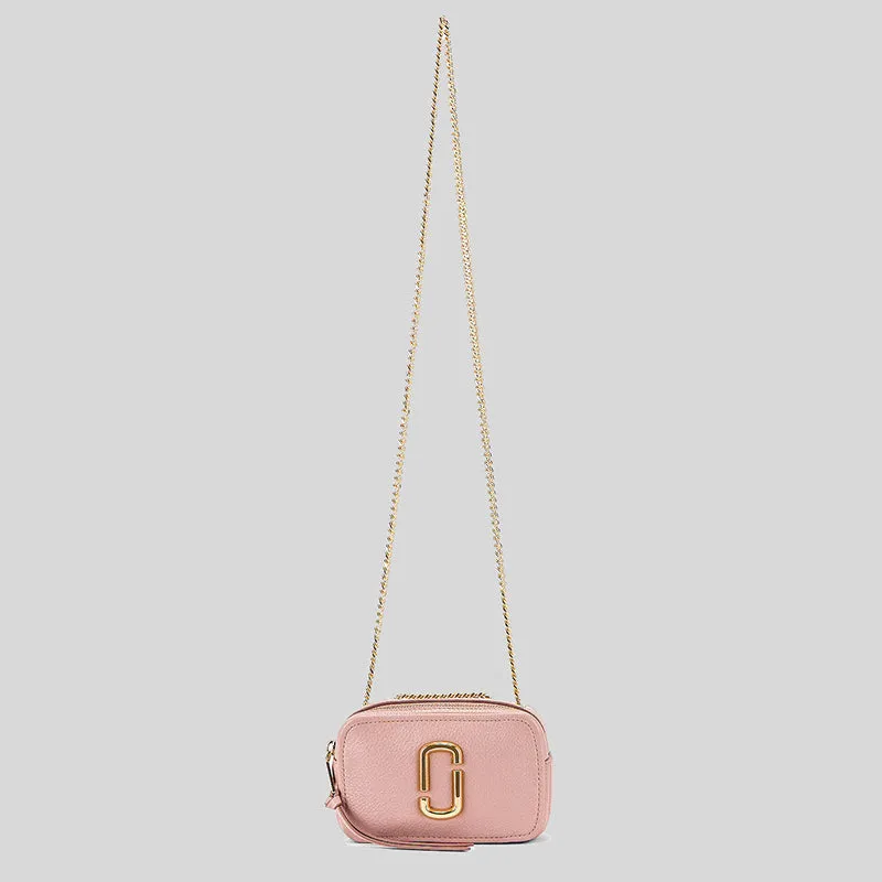 Marc Jacobs The Glam Shot Leather Crossbody H121L01FA21 Adobe Rose