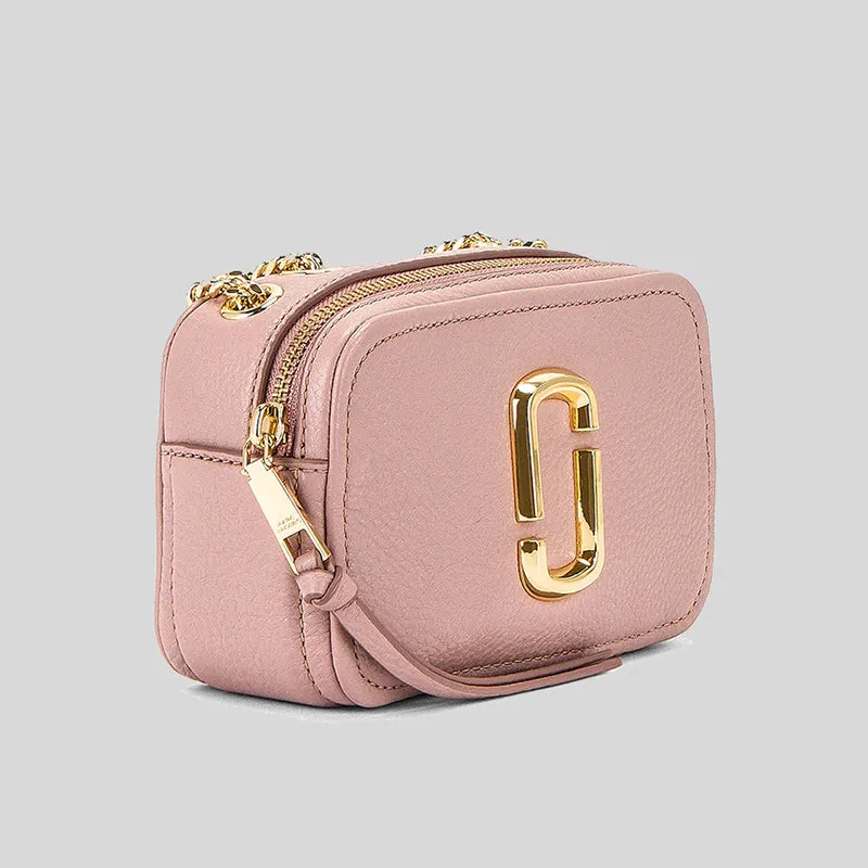 Marc Jacobs The Glam Shot Leather Crossbody H121L01FA21 Adobe Rose