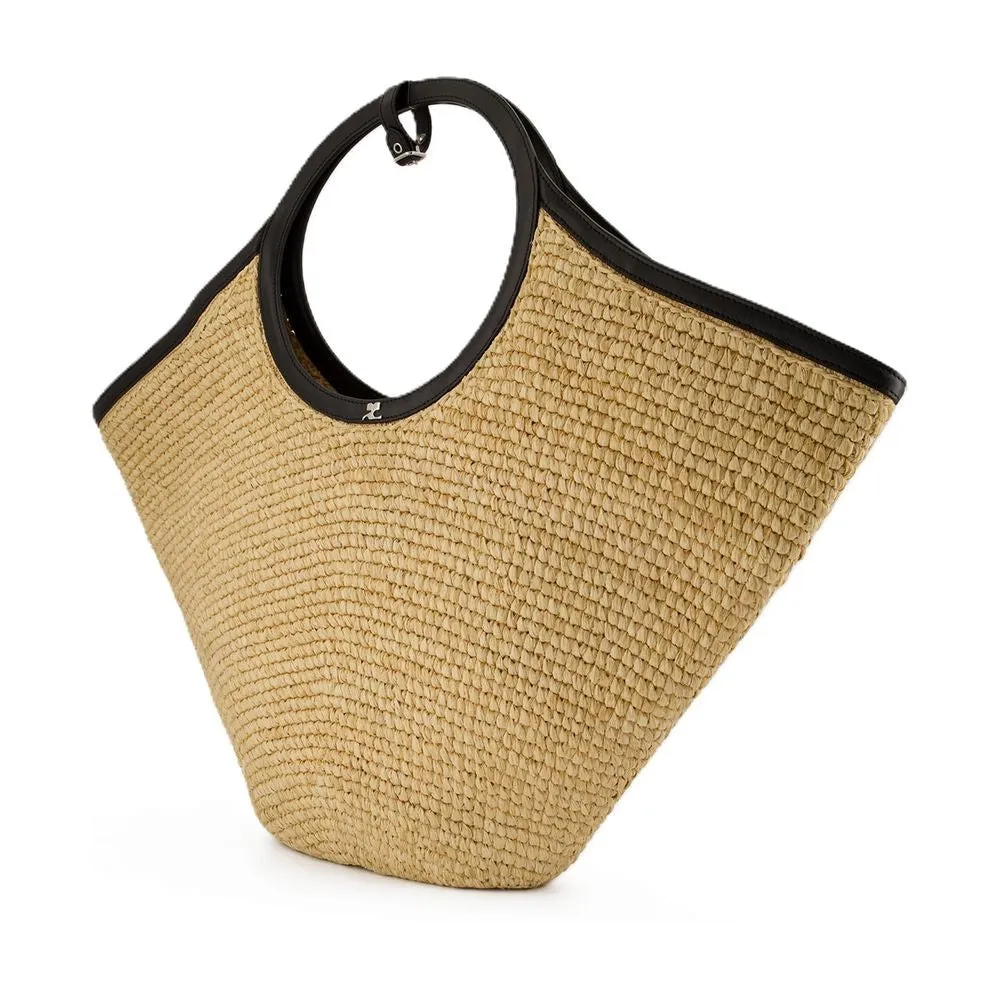 Maxy Holy Shopper Bag - Raphia Neutral