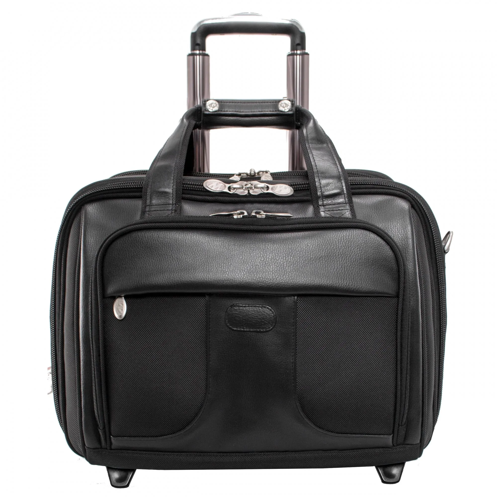 McKlein USA Chicago 15.6" Nylon Wheeled Laptop with Removable Briefcase