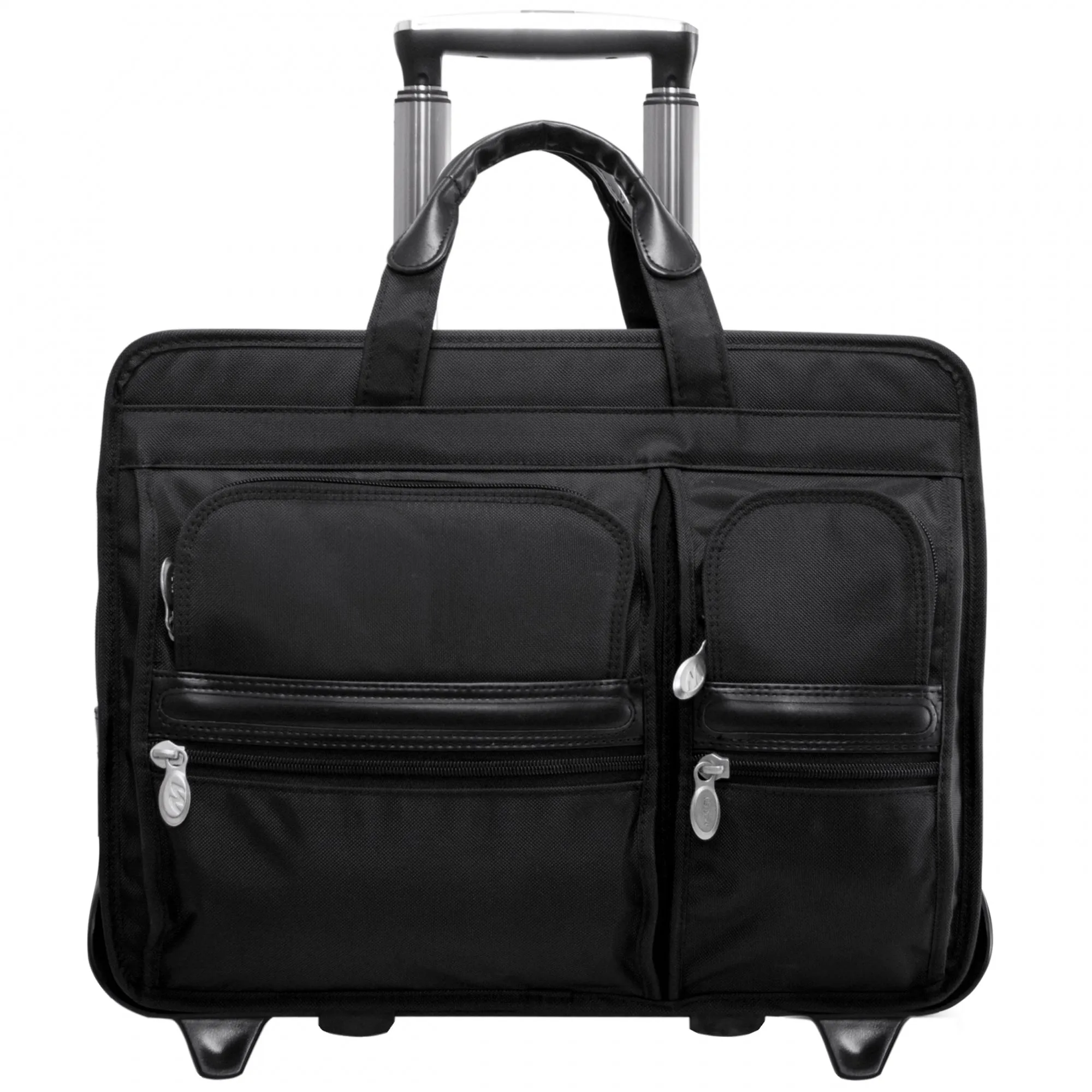 McKlein USA Clinton 17" Nylon Wheeled Laptop Briefcase