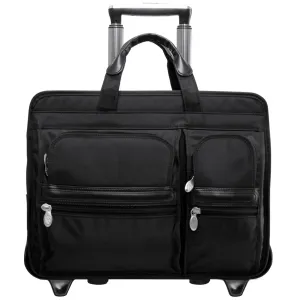 McKlein USA Clinton 17" Nylon Wheeled Laptop Briefcase