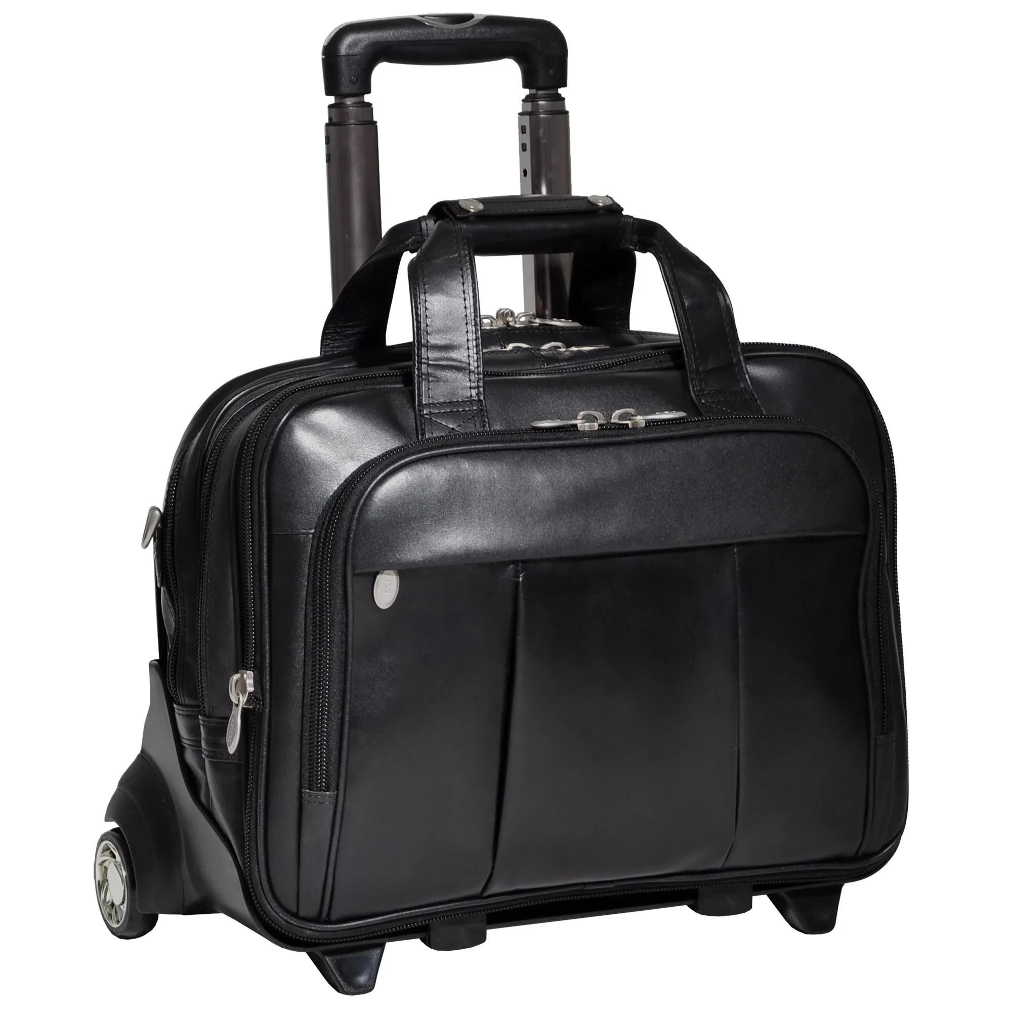 McKlein USA Damen 17" Leather Wheeled Laptop Briefcase