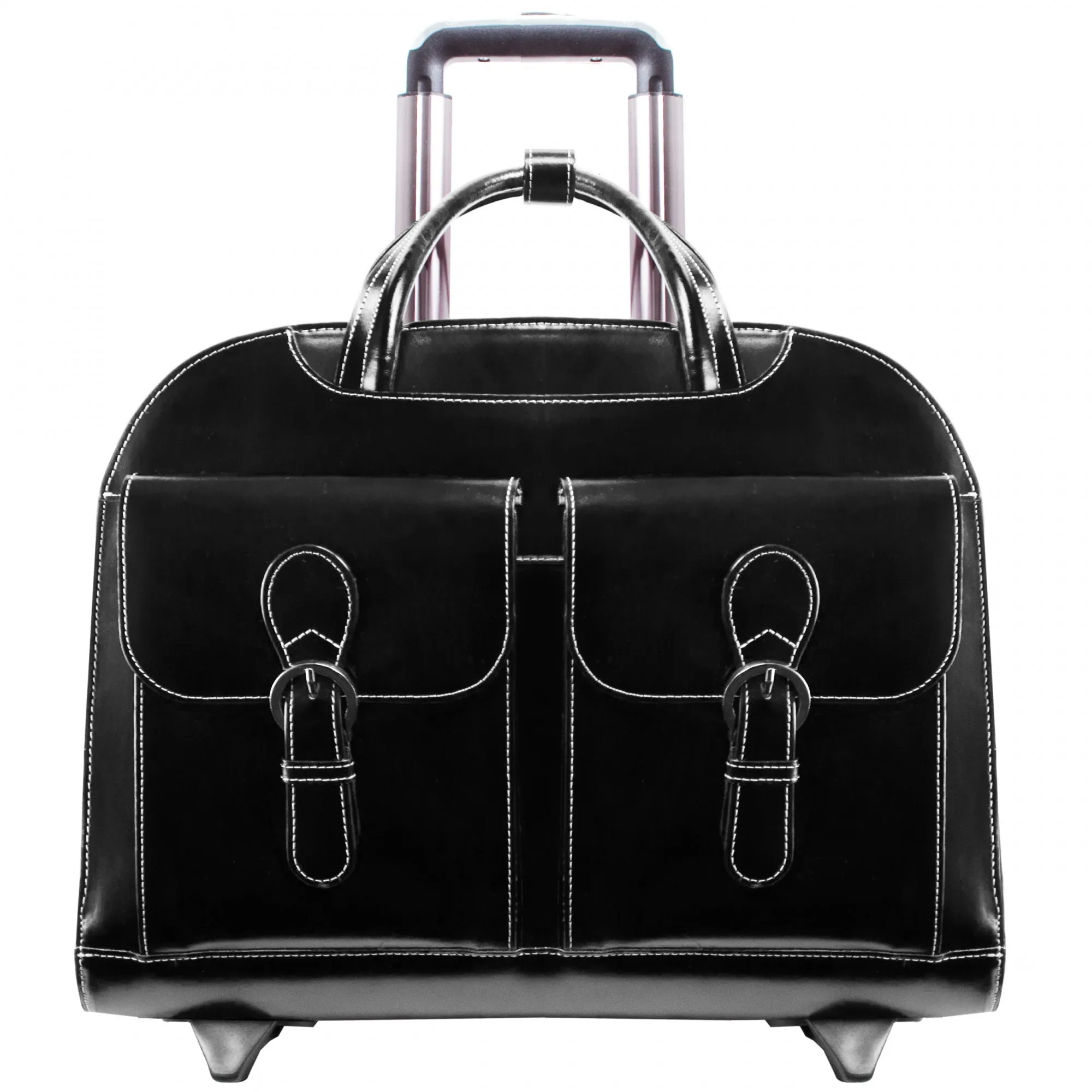 McKlein USA Davis Leather 15.4" Wheeled Ladies' Laptop Case