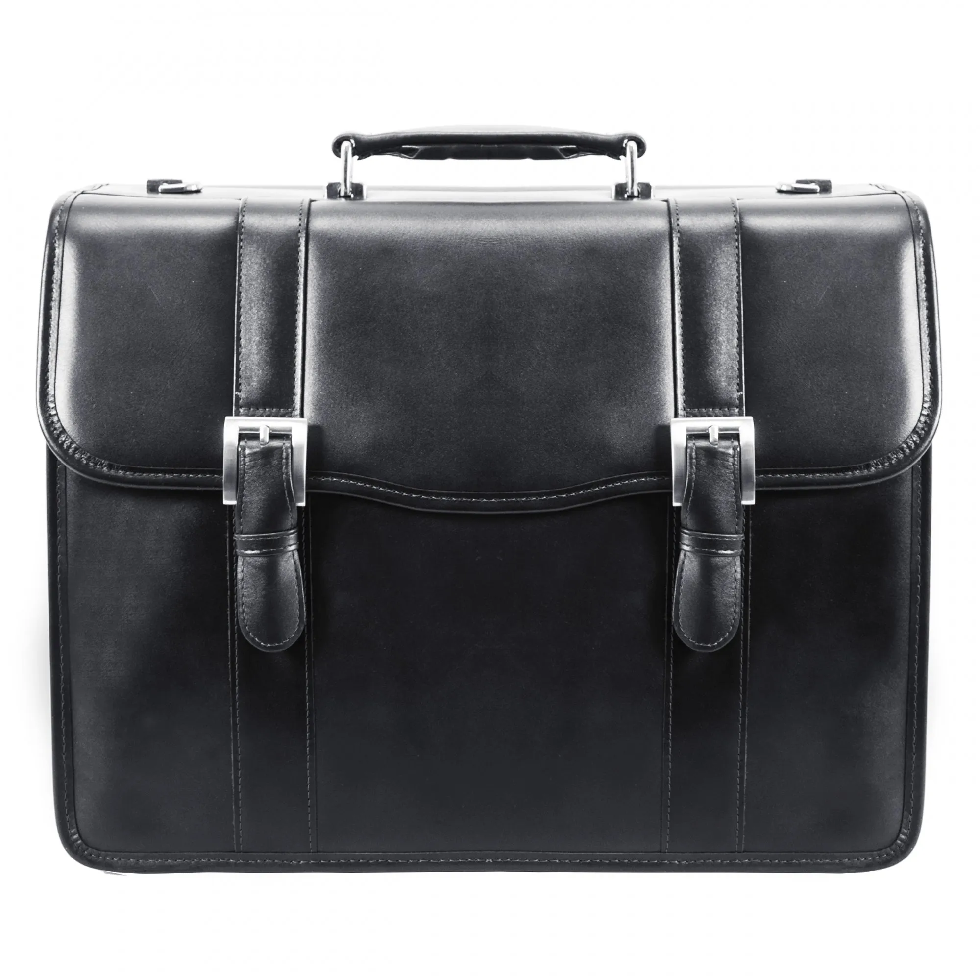 McKlein USA Flournoy 15" Leather Double Compartment Laptop Briefcase