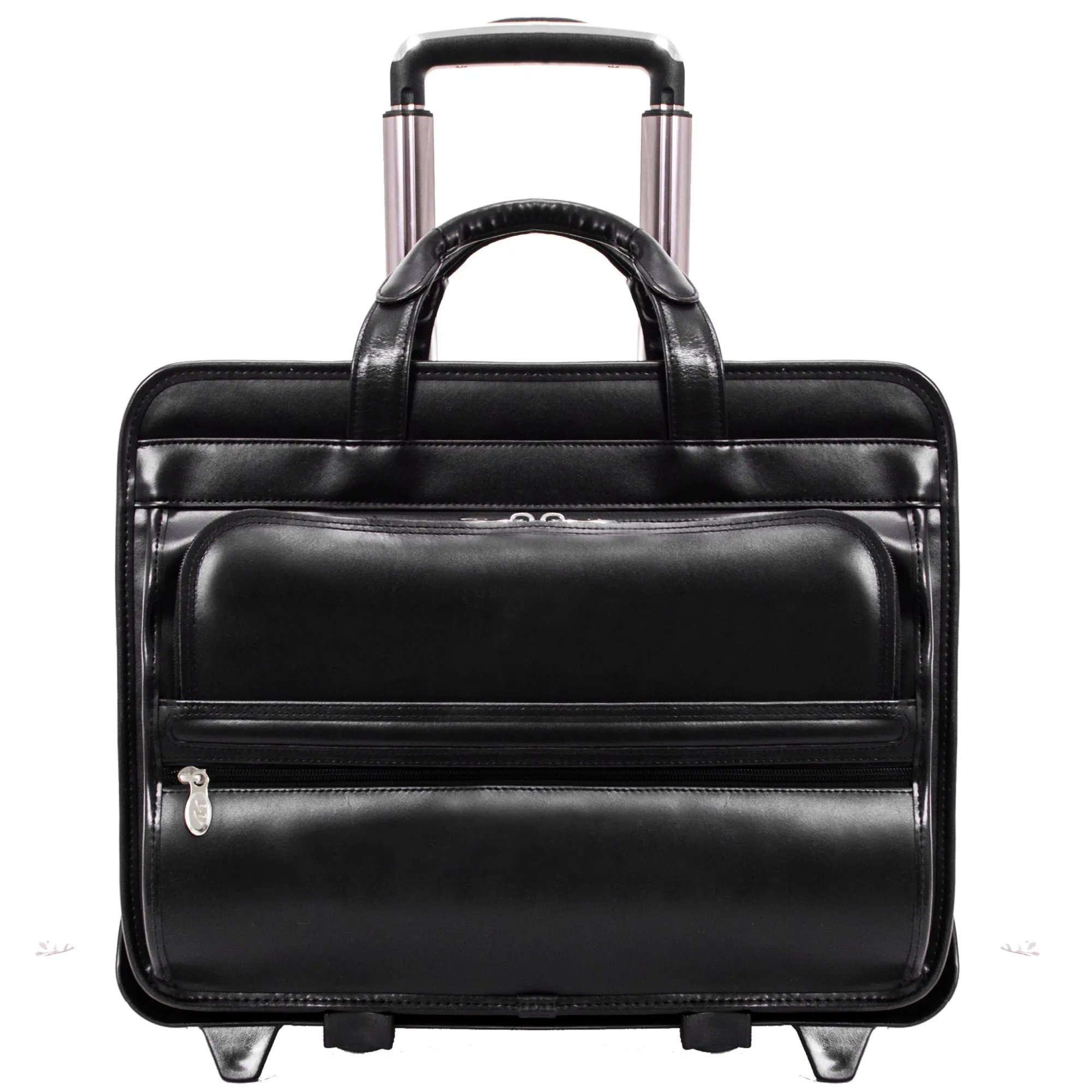 McKlein USA Franklin 15.6" Leather Wheeled Laptop Briefcase