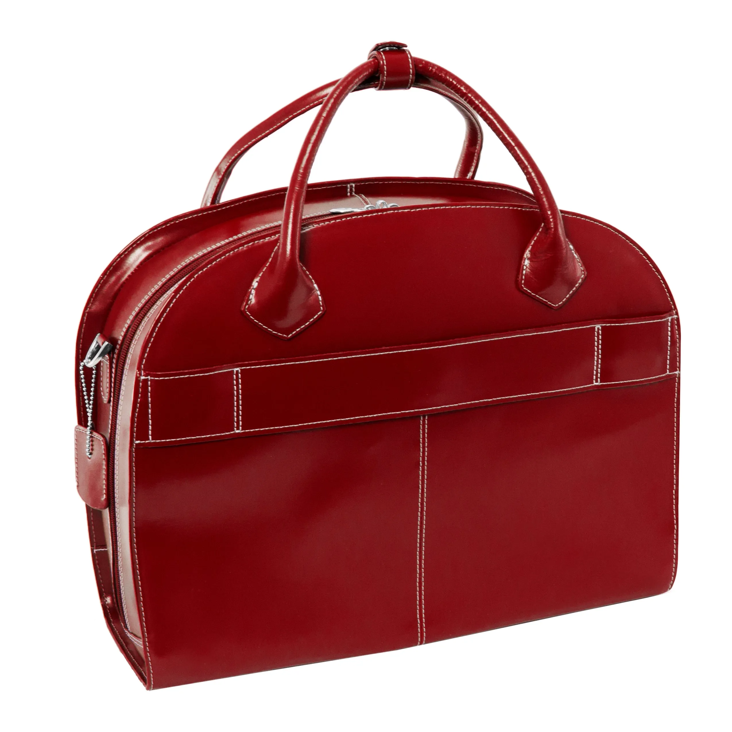 McKlein USA Glen Ellyn 15.4" Leather Wheeled Ladies' Laptop Briefcase