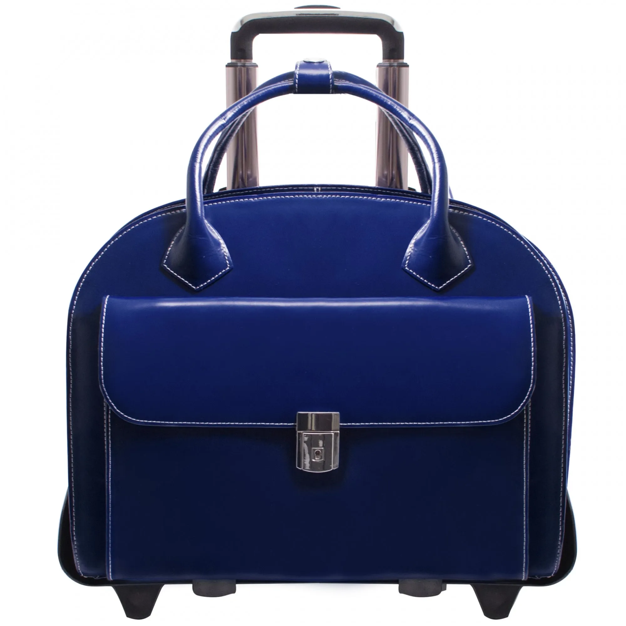 McKlein USA Glen Ellyn 15.4" Leather Wheeled Ladies' Laptop Briefcase