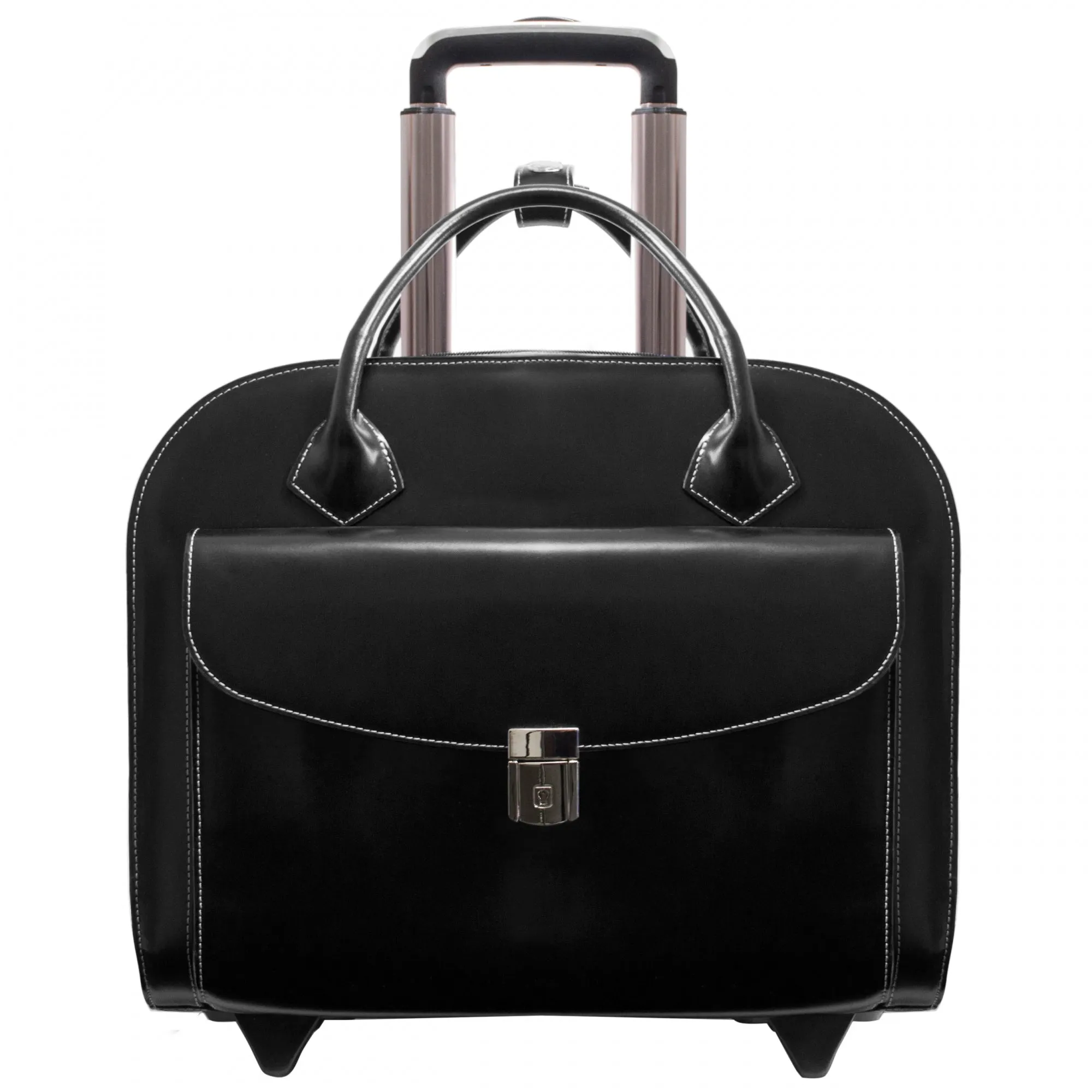McKlein USA Granville Leather 15.4" Wheeled Ladies' Laptop Case