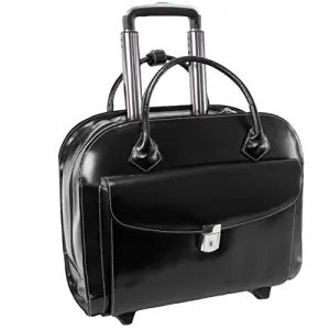 McKlein USA Granville Leather 15.4" Wheeled Ladies' Laptop Case