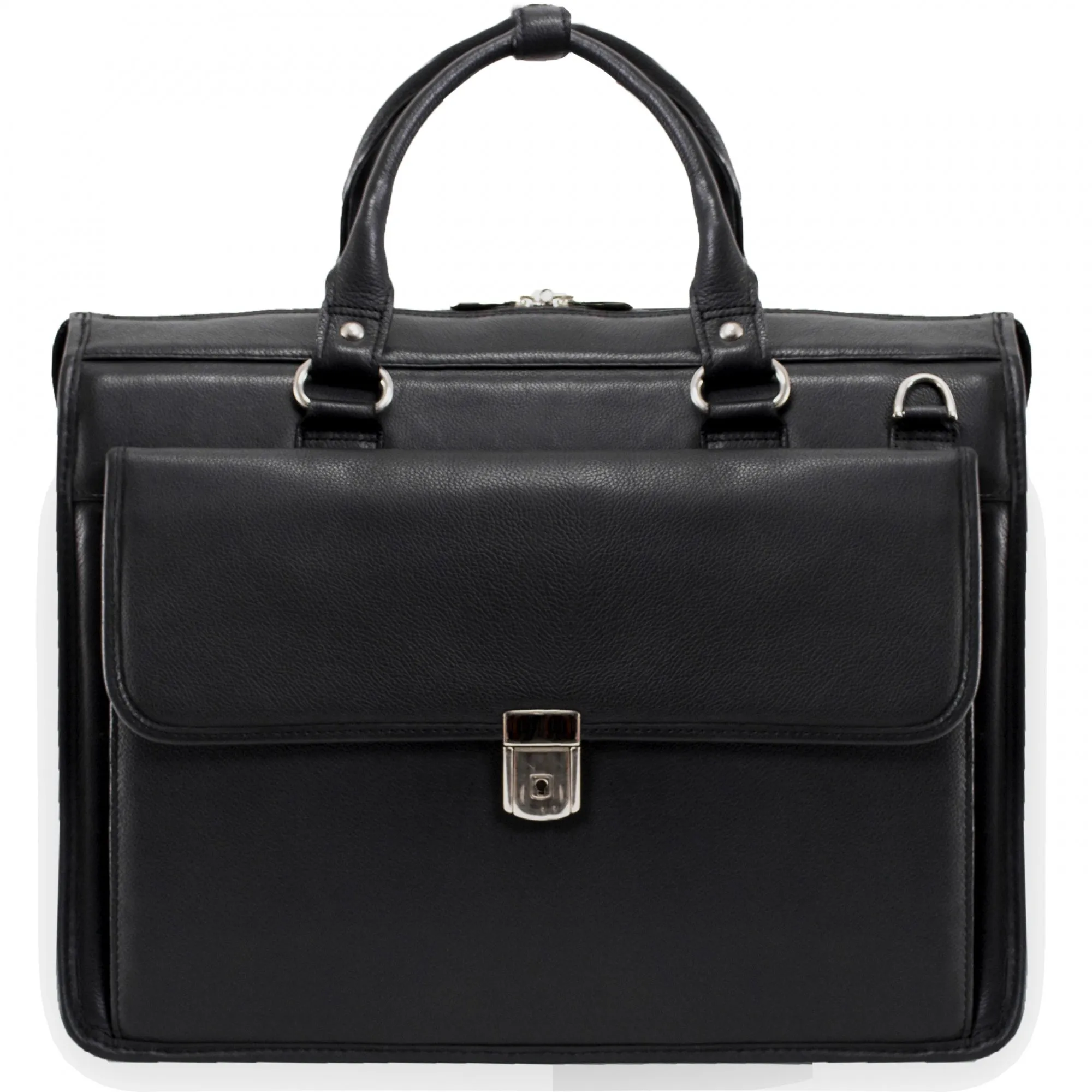 McKlein USA Gresham 15.6" Leather Litigator Laptop Briefcase
