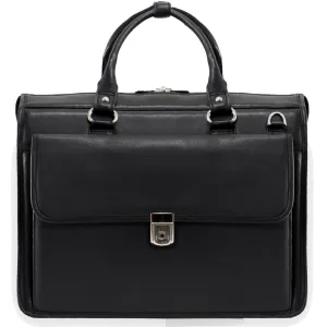 McKlein USA Gresham 15.6" Leather Litigator Laptop Briefcase
