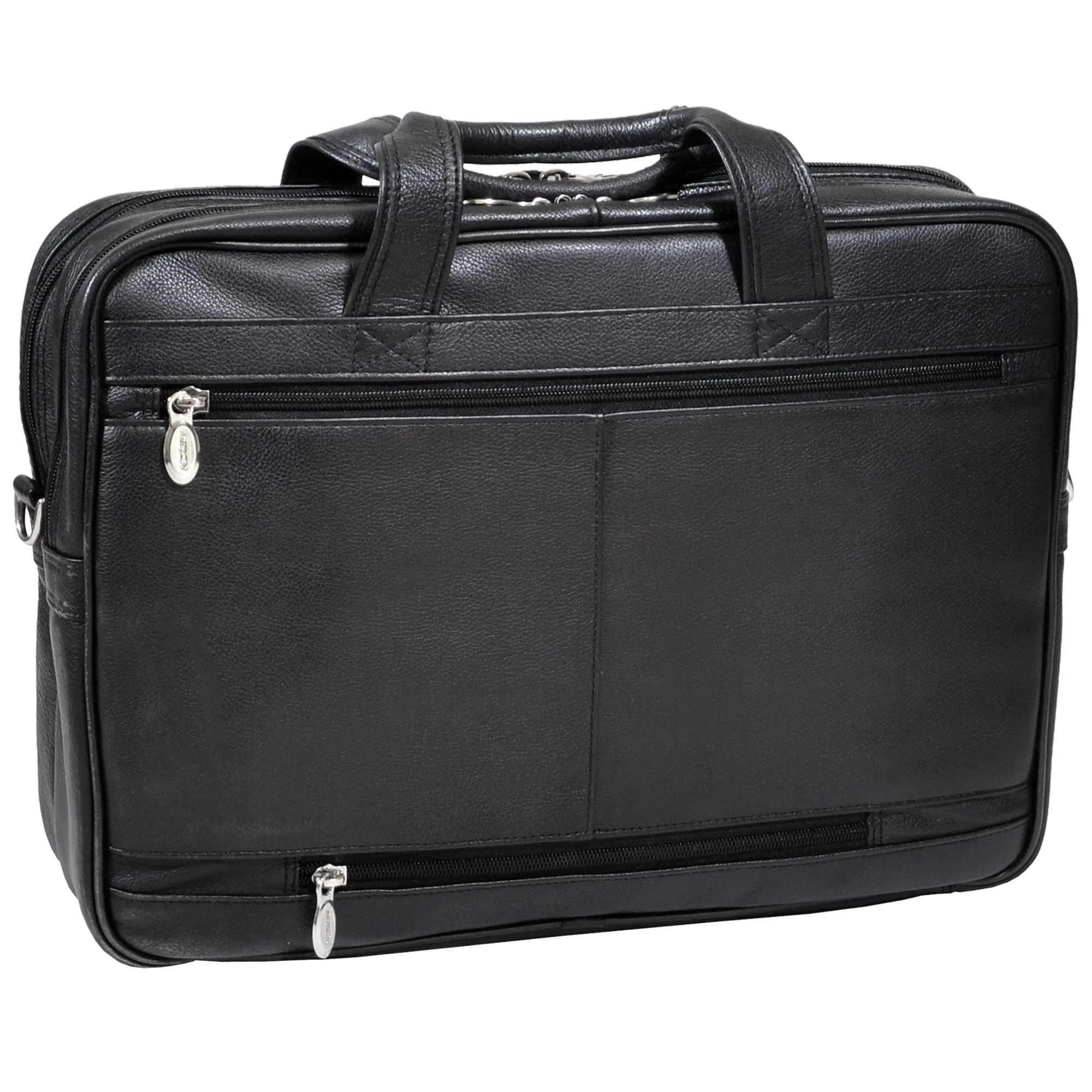 McKlein USA Hyde Park 15" Leather Double Compartment Laptop Briefcase