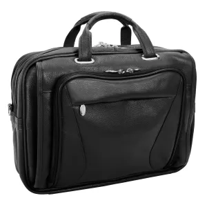 McKlein USA Irving Park 15.6" Leather Double Compartment Laptop Briefcase