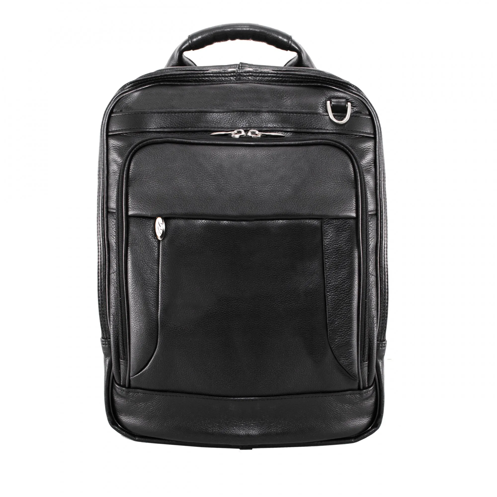 McKlein USA Lincoln Park 15.6" Leather Three-Way Backpack Laptop Briefcase