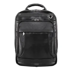 McKlein USA Lincoln Park 15.6" Leather Three-Way Backpack Laptop Briefcase