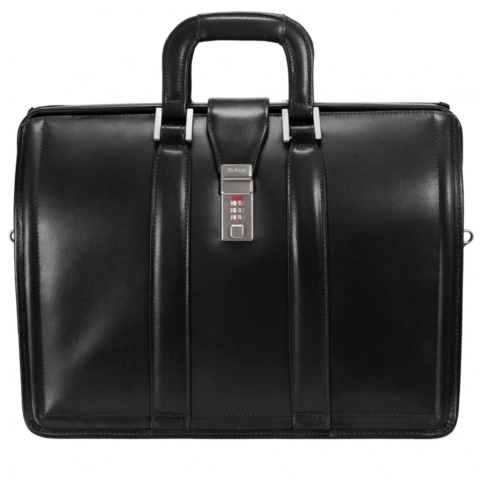 McKlein USA Morgan 17" Leather Litigator Laptop Briefcase