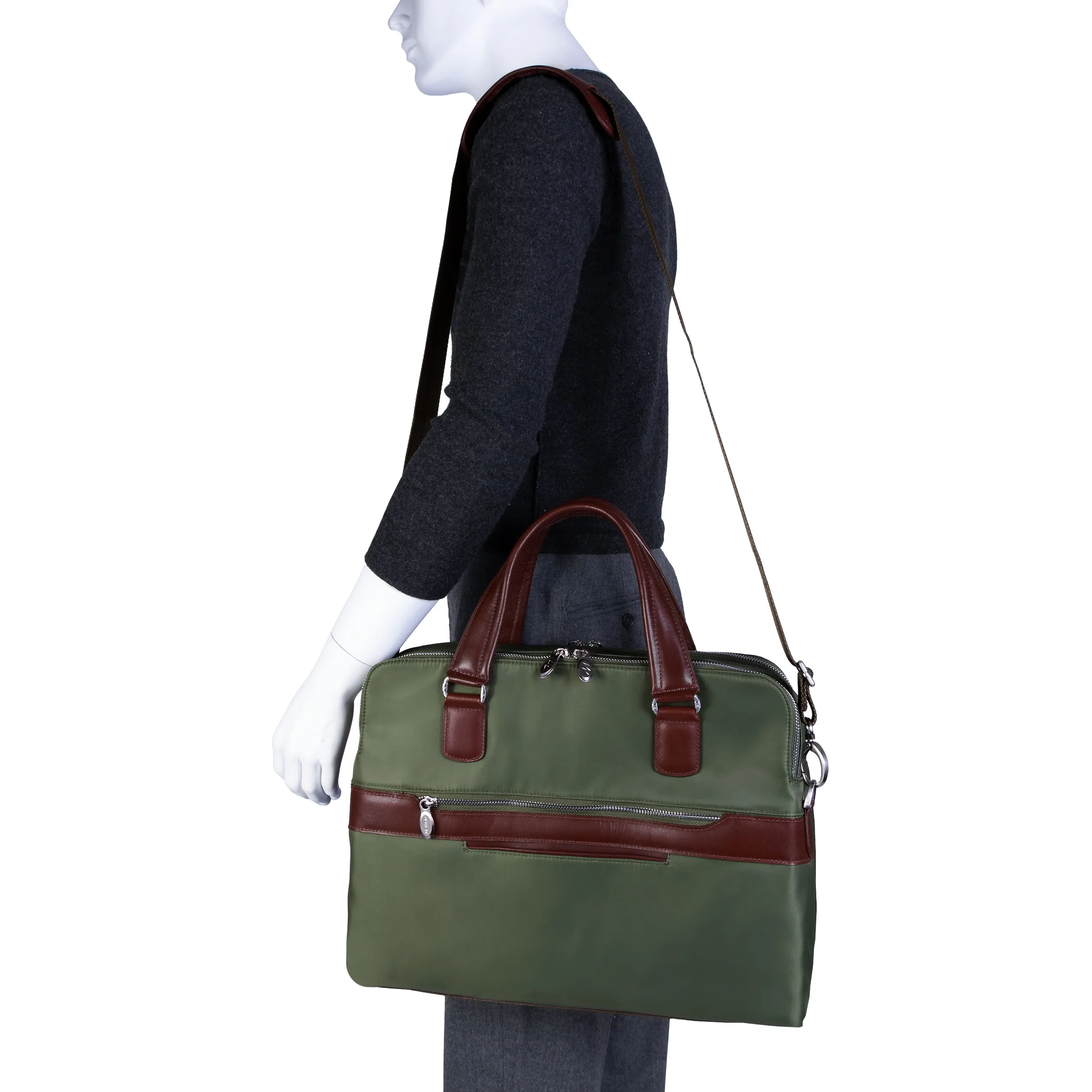 McKlein USA N Series Hartford Nylon Dual Compartment Briefcase