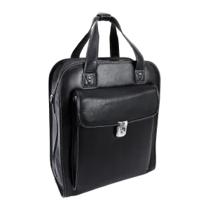 McKlein USA Pastenello 15.6" Leather Vertical Patented Detachable Wheeled Laptop Briefcase