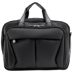McKlein USA Pearson 17" Nylon Expandable Double Compartment Laptop Briefcase