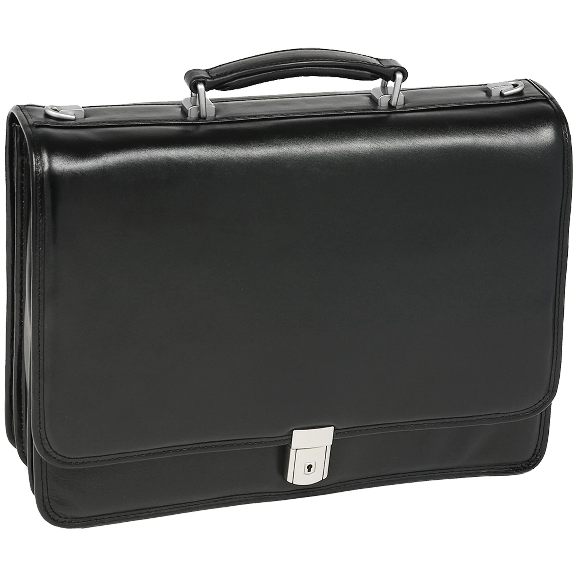 McKlein USA River North 15.4" Leather Triple Compartment Laptop Briefcase