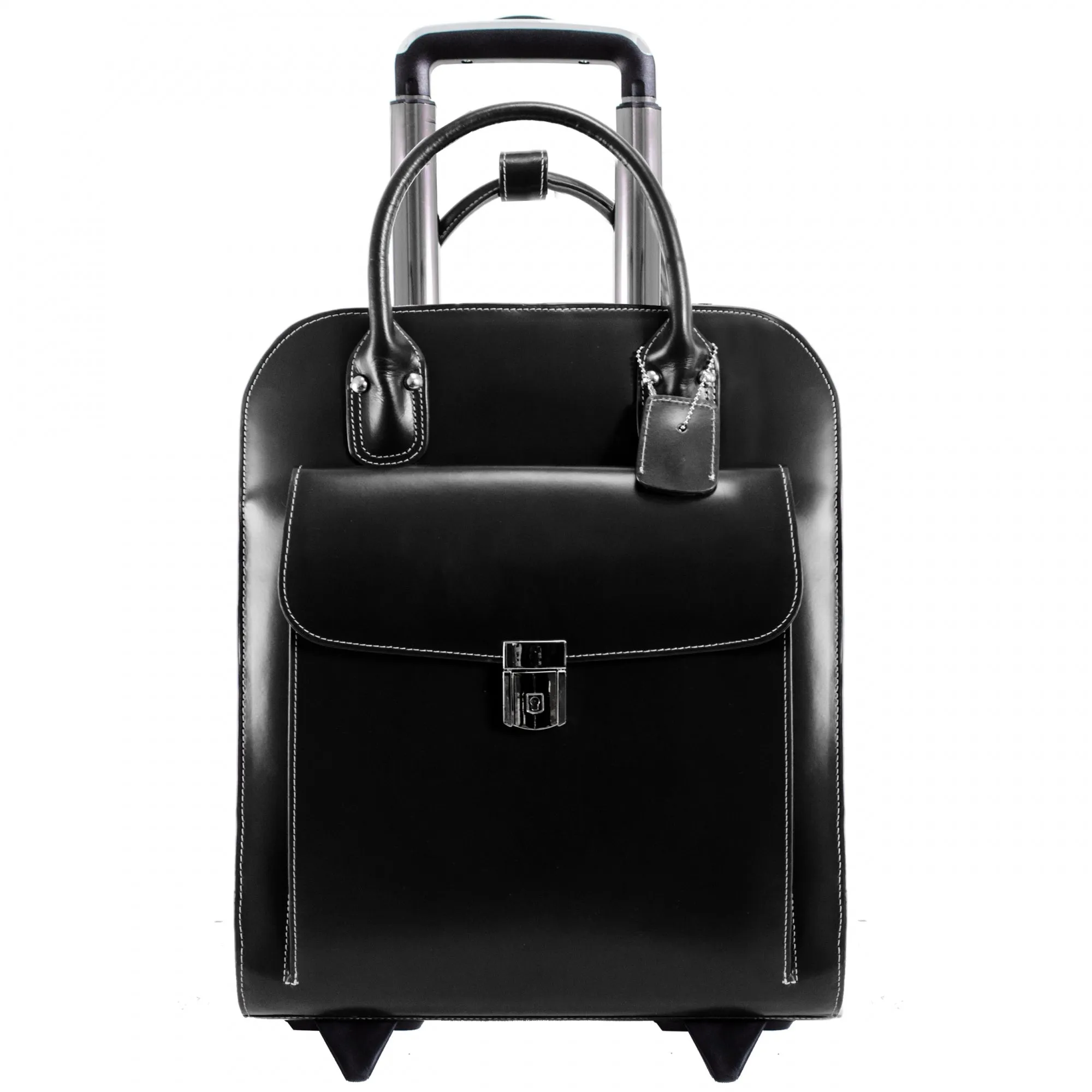 McKlein USA Uptown 15" Leather Vertical Wheeled Ladies' Laptop Briefcase