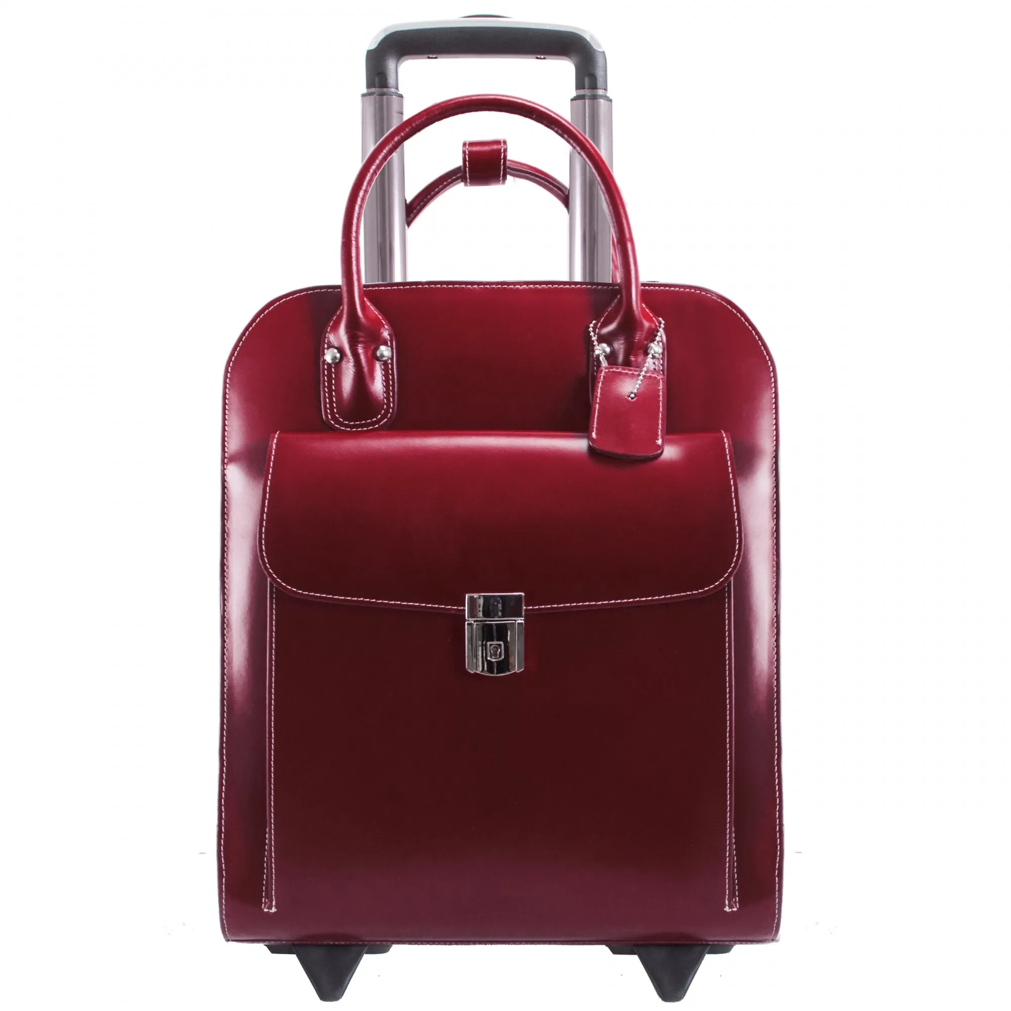McKlein USA Uptown 15" Leather Vertical Wheeled Ladies' Laptop Briefcase