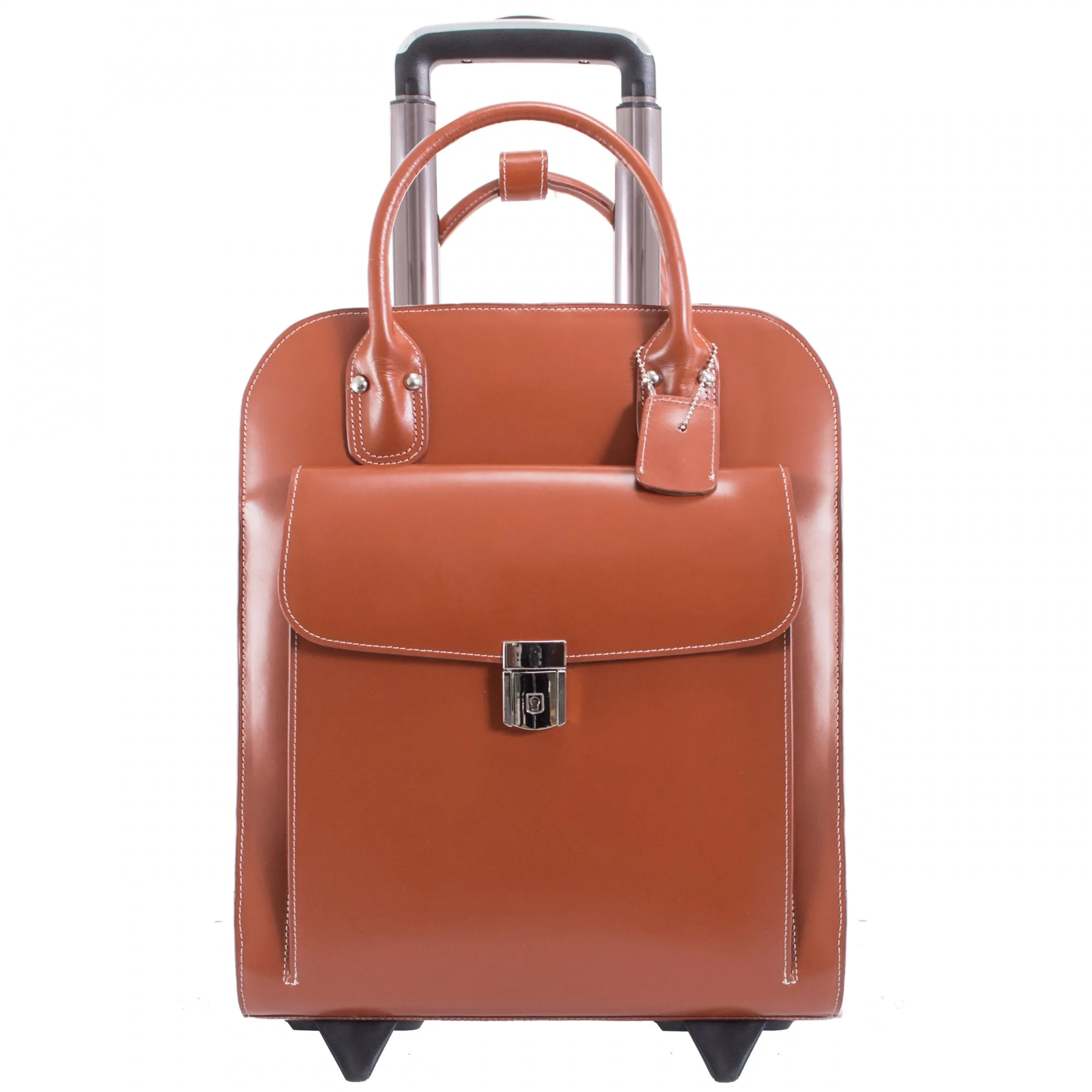 McKlein USA Uptown 15" Leather Vertical Wheeled Ladies' Laptop Briefcase