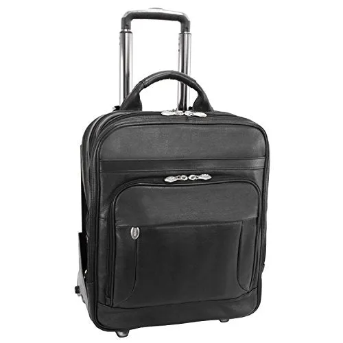 McKlein USA Wicker Park 17" Leather Laptop Backpack Briefcase
