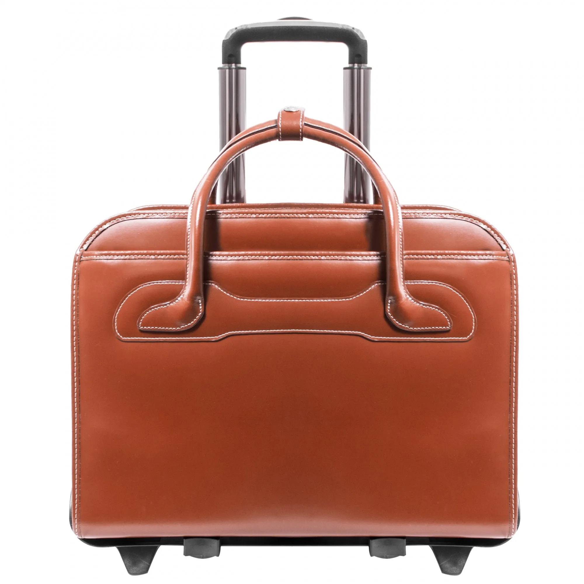McKlein USA Willowbrook 15.6" Ladies' Leather Wheeled Laptop Briefcase