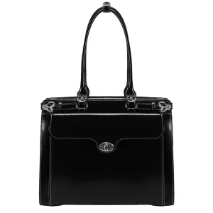 McKlein USA Winnetka 15.4" Leather Ladies' Laptop Briefcase w/ Removable Sleeve