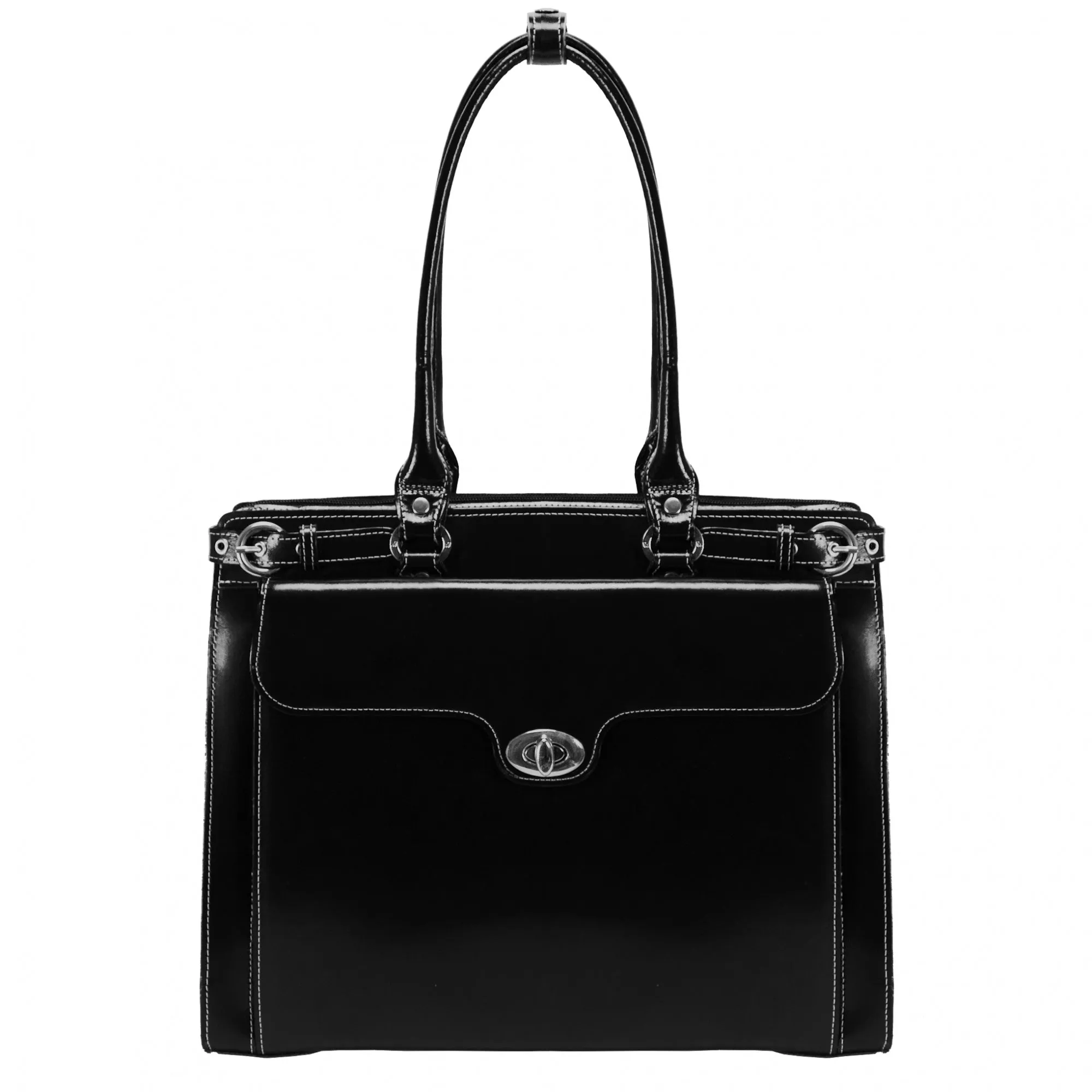 McKlein USA Winnetka 15.4" Leather Ladies' Laptop Briefcase w/ Removable Sleeve