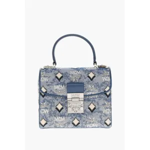 MCM Vintage Monogram Jacquard TRACY Crossbody Bag with Laurel Lo