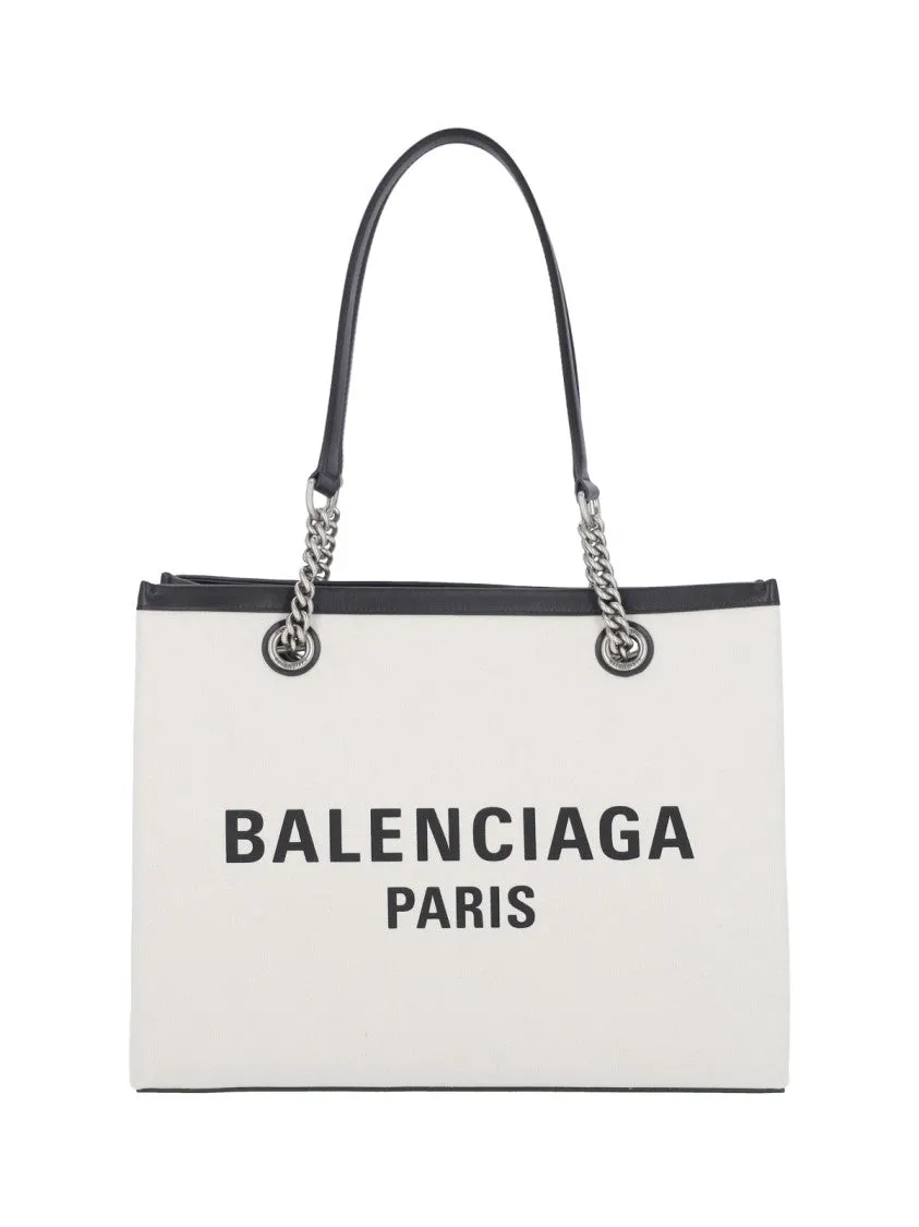 Medium 'Duty Free' Tote Bag  Grey